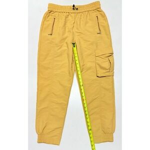 Sweaty Betty Cargo Joggers Women's Med Drawstring‎ Camel Ripstop Water Resistant